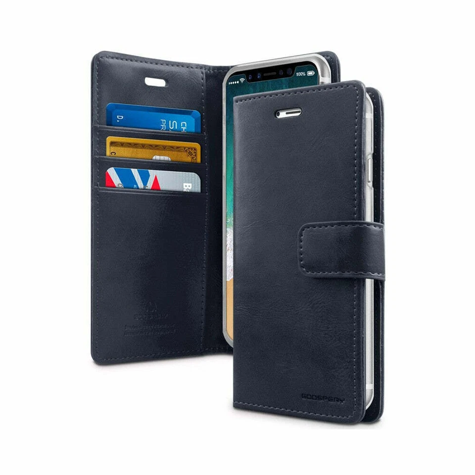 Goospery Bluemoon Diary Wallet Case With Card Slots for Samsung Galaxy Note 9 - Image 3 of 4