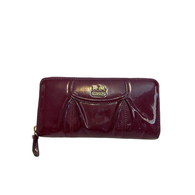 maroon coach wallet