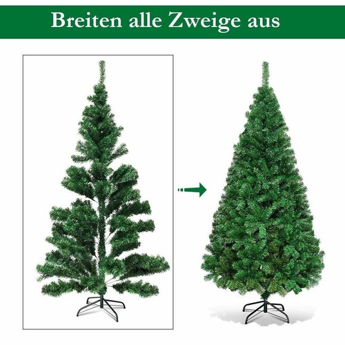 5 Fuß Weihnachtsbaum Kiefer buschig grün künstlicher Weihnachtsbaum mit Metallständer Dekor - Bild 10 von 15