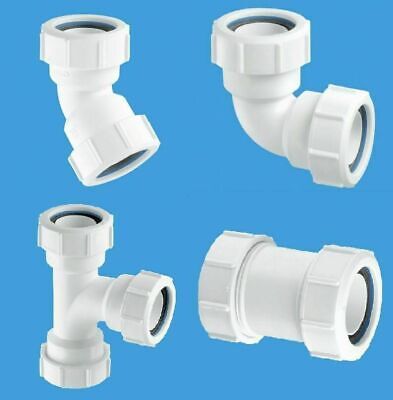 NEW Compression 90° Bend 40mm Plumbing waste pipe