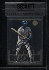 BAS 1994 Leaf Gold Leaf Rookies Rondell White #2 Seal of Authenticity Auto 3c7
