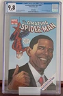 Amazing Spider-Man#583 CGC 9.8 GRADED Obama Inauguration Day Variant WHITE PAGES