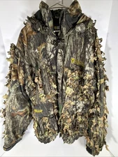 Scent Blocker 3D Leafy Camo Hunting Jacket Mens Size L Scentblocker Concealment