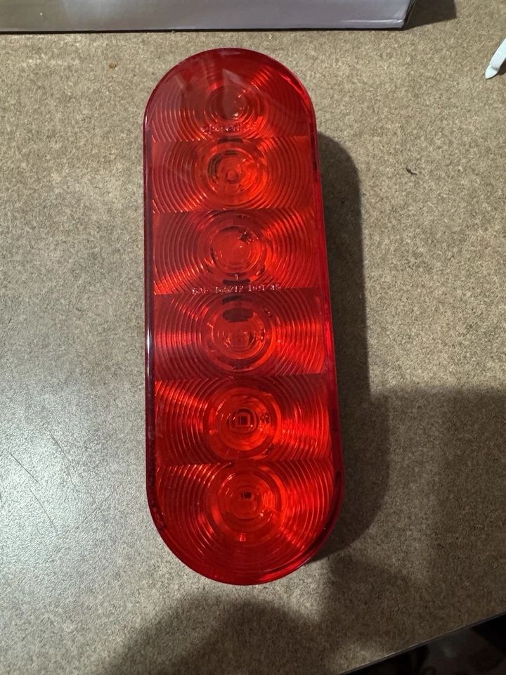 Optronics 6 diodos cuenta de flotas 6" ovalado empotrado LED parada cola giro luz roja Foto 2 de 4