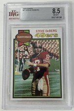 Steve DeBerg 1979 Topps Football Rookie Card RC #77 Graded Beckett BVG 8.5 49ers. rookie card picture