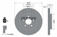 2Er-Set 2Er Set Bremsscheibe Textar 92286903 MERCEDES-BENZ 2464230812