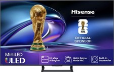 Hisense 65E8QTUK 65" ULED Mini LED 4K 144Hz Smart TV with Freely