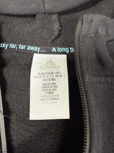 Disney Parks Mens Star Wars Full Zip Hoodie Jacket Black Size Large excellent - 第 2/6 張圖片