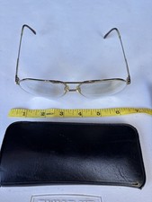 Vintage Givenchy Gold Metal Eyeglasses Frames Made in France w/ Case