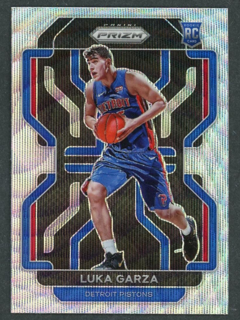 2021-22 Panini Prizm - Luka Garza - Silver Wave Rookie RC #303 Detroit Pistons