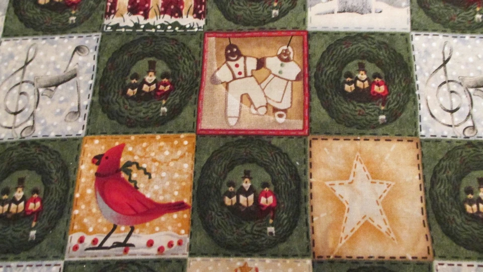 Cotton Fabric Seasons of 1823 Christmas scenes Spectrix 2003 32"x 40" - Image 2 of 4