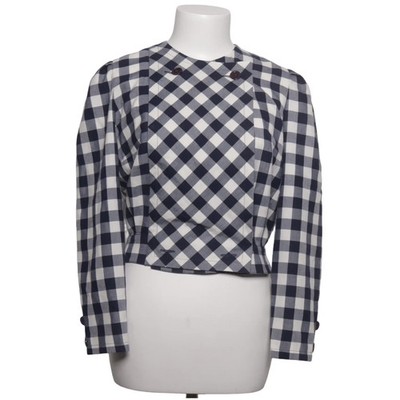Fink, Bluse, Größe: 36, 36, Blau/Weiß, Karo, Damen #OdY