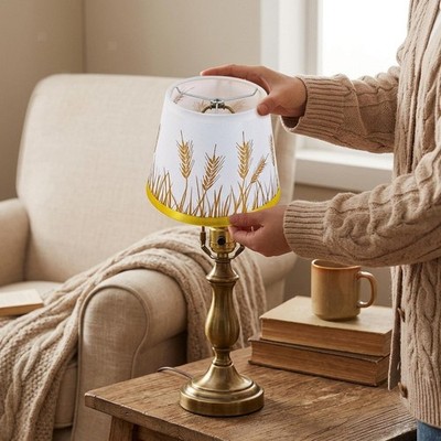 Europäischer Lampenschirm im Barrel-Design, Ersatzabdeckung für Tischlampen