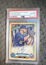 2019 Topps Gypsy Queen - Autographs Corbin Burnes #GQA-CB Bazooka Back /25 (AU,