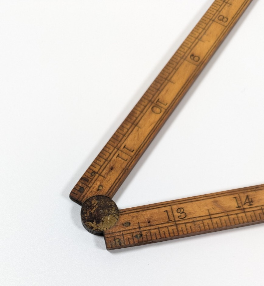 G Fold Ruler Antique Edward Preston & Sons 2ft Folding Boxwood Ruler No 3109 Brass ...
