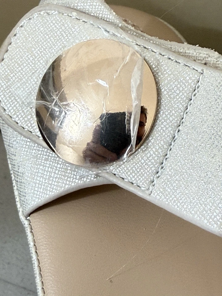 Patrizia By Spring Step Dade BONE Color Heel Dress Sandal Size 41 (9.5-10) - Image 4 of 4