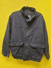 Bulwark FR Fire Resistant Jacket Men  s Size L Reg Navy Blue