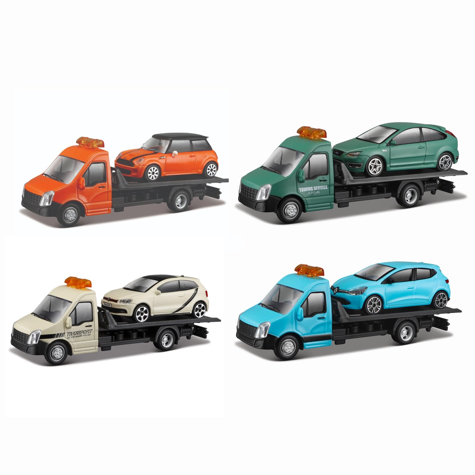Bburago B18-31400 StreetFire Tow Truck Other License 1:43 STREET FIRE FLATBED TR