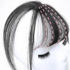 3D Air Bangs Hair Topper Extension Seamless Thin Neat Air Bangs