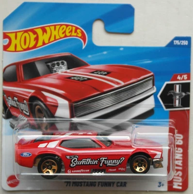 Hot Wheels 1971 Ford Mustang Funny Car rot Neu/OVP HW Dragster Auto Car red ´71 - Bild 1 von 4