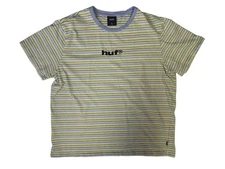 Huf XL Multicolor Striped T-Shirt EUC