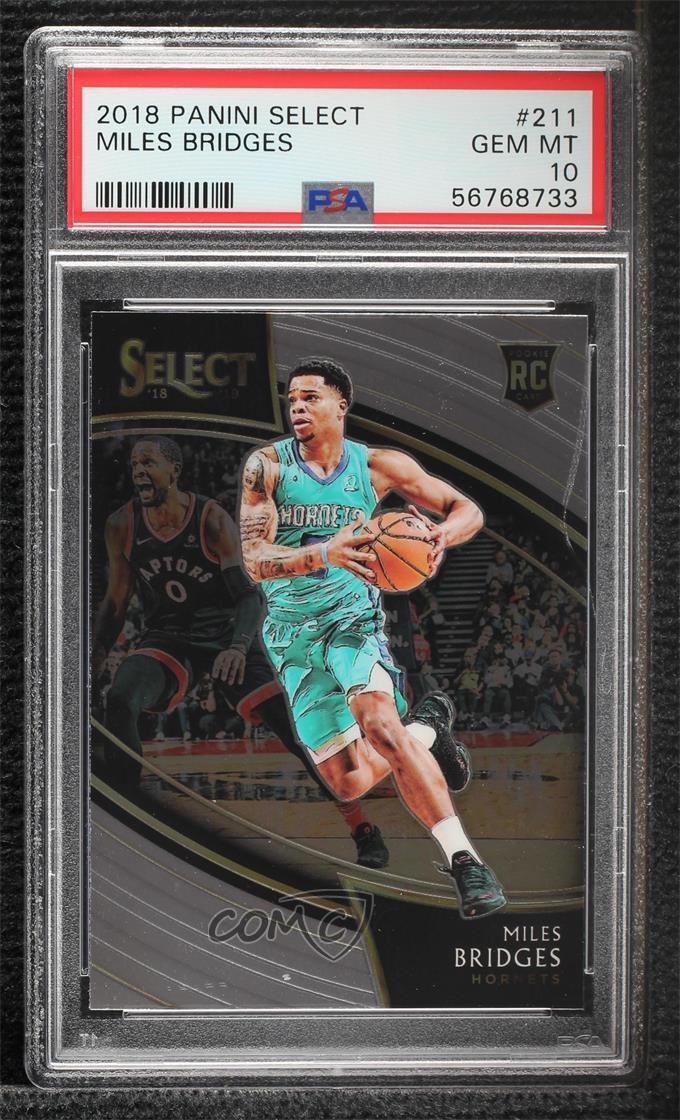 2018-19 Panini Select Courtside Miles Bridges #211 PSA 10 GEM MT Rookie RC 4f5