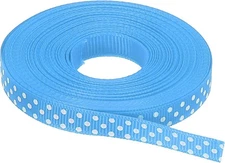 MECCANIXITY Grosgrain Ribbons 25 Yards 3/8 Inch 25 Inch, Sky Blue 