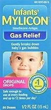 Mylicon Infants Anti-Gas Drops Original 0.5 oz. Per Bottle (8 Pack)