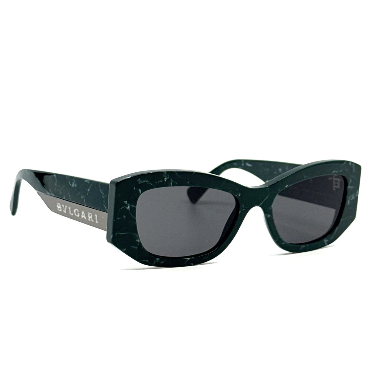 Bvlgari BV40060I 56N 56 Havana with Green Lenses Sunglasses Bulgari Bvlgari Green Sunglasses for Women for sale | eBay main image 3