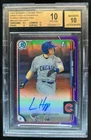 2015 Bowman Draft Ian Happ Chrome Auto 1st Purple Refractor #219/250 BGS 10/10