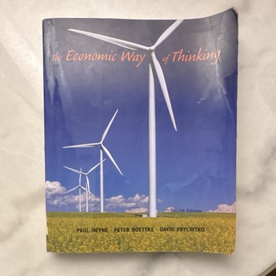 The Economic Way of Thinking Twelfth Ed Heyne Boettke Prychitko Paperback