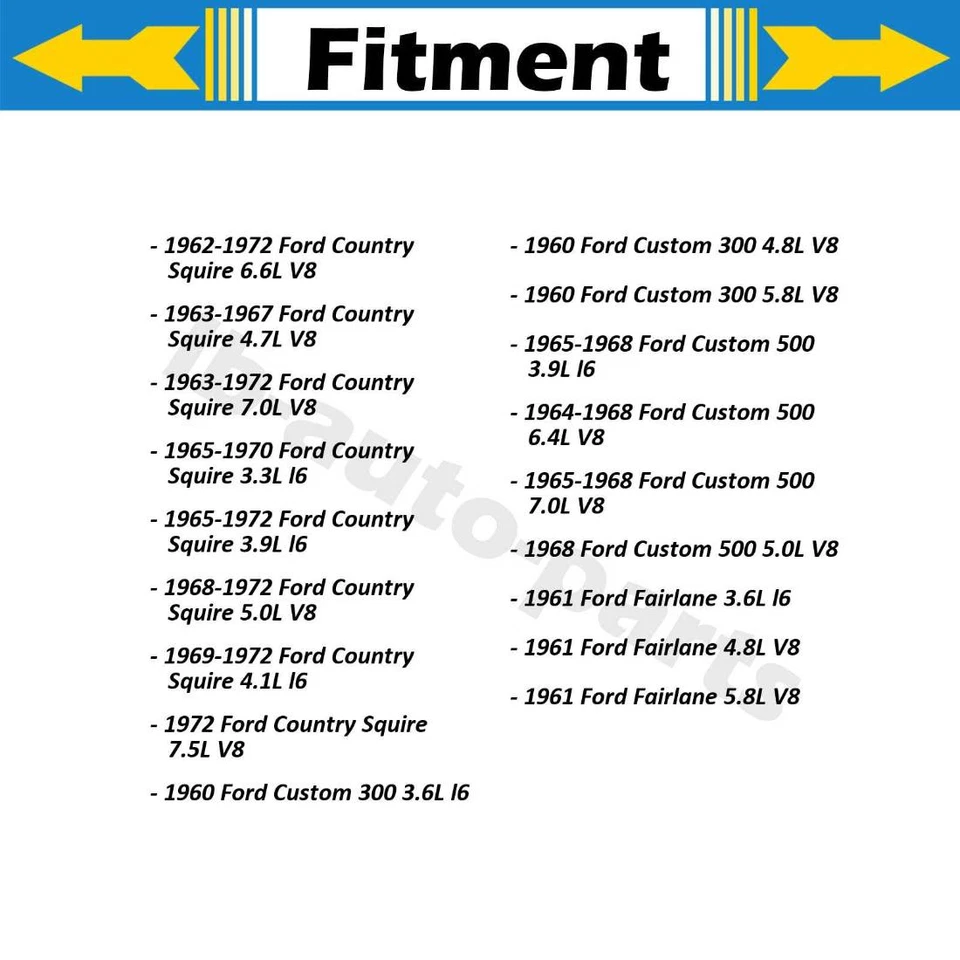 Cilindro de rueda de freno delantero 2x para Mercury Commuter 3,6 L 1961-1962 Foto 3 de 4