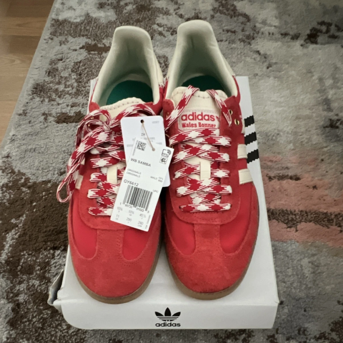 s*n様 adidas Wales Bonner ワインレッドスニーカー27セン Preços baixos em adidas Wales Bonner x Samba Scarlet | eBay