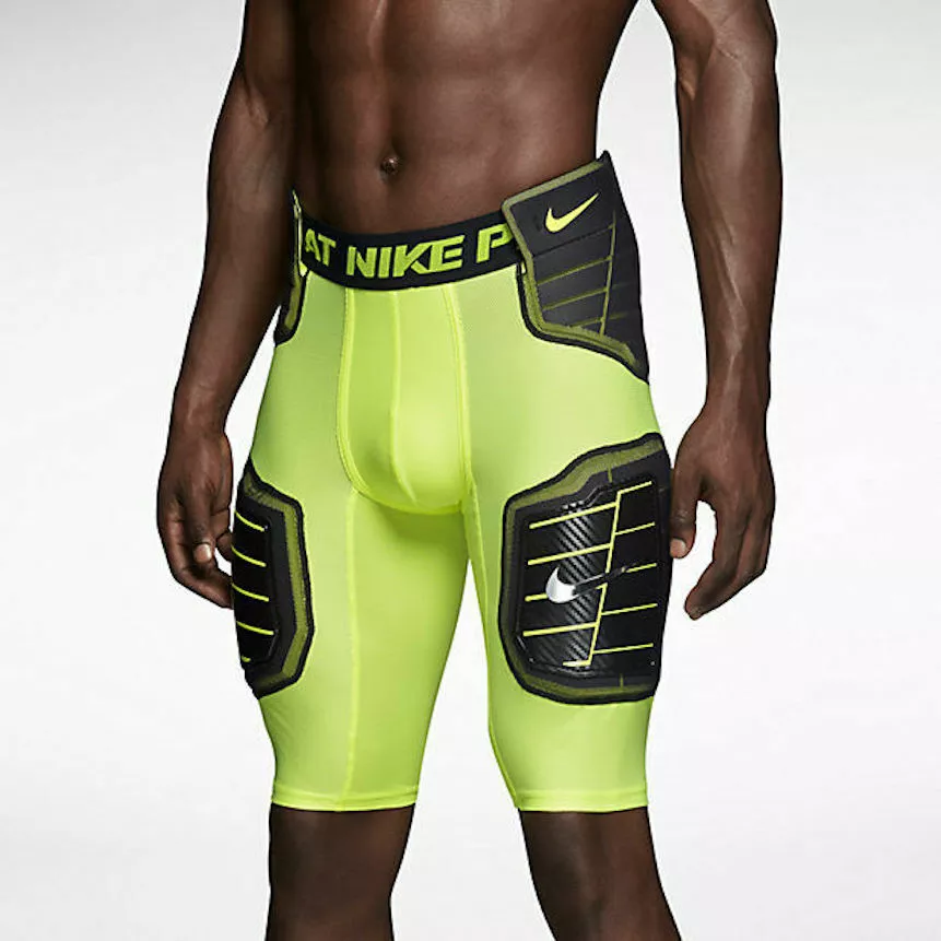 Nike Pro Combat Hyperstrong Compression Hard Plate Football Girdle & Top  Volt XL