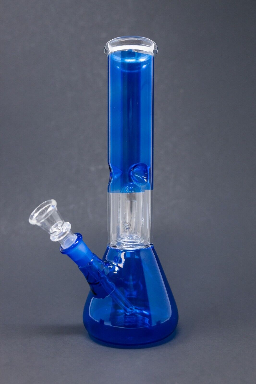 Hookah Water Pipe Glass 10 Blue Single Percolator Beaker Tobacco Bong. Available Now for 19.99