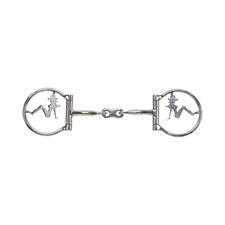 Trailside Cowgirl Stainless Steel D-RING Dogbone SNAFFLE BIT 5" Mouth 3" Cheeks