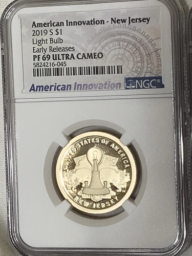 2019-S American Innovation $1 Proof NGC PF69 Ultra Cameo NEW JERSEY Early Rel