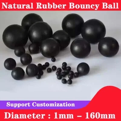 Round Solid Natural Rubber Bouncy Ball Pressure Release Rubber Balls Sealing