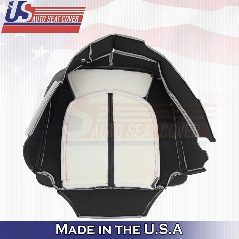 Cubierta de asiento de cuero inferior del lado del conductor delantero negra para Cadillac CTS 2008 a 2013 Foto 2 de 4