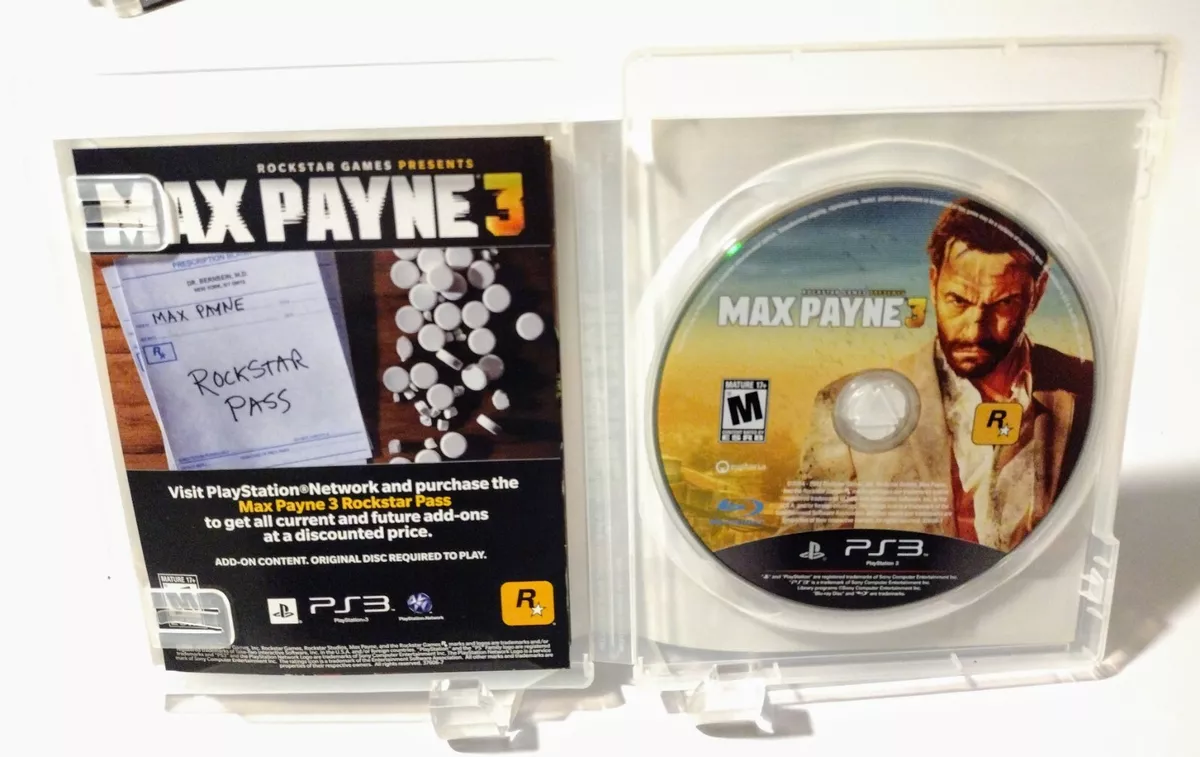 Max Payne 3 (Sony PlayStation 3, 2012) 710425376061