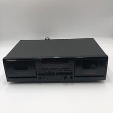 Pioneer CT-W403R Stereo Dual Double Cassette Deck Player Auto Reverse Tested