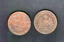 German East Africa 1 PESA KM 1892 x 1 Pcs GERMAN Colony RARE World Currency COIN
