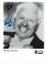 Mickey Rooney Breakfast At Tiffanys Autographed Signed 8x10 Photo AMCo COA 18760