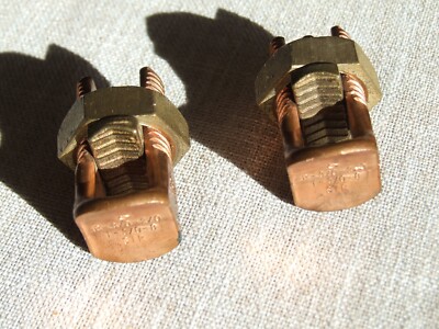 2 Split Bolt Connector R-3/0-2/0 T-3/0-8 STR UL Cu