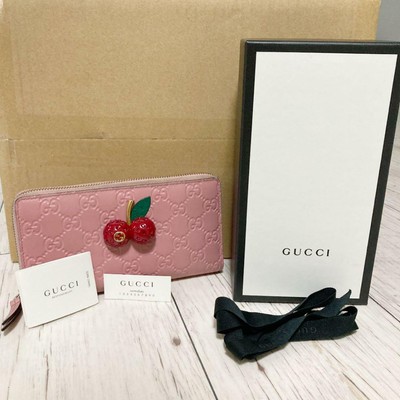 cherry gucci wallet