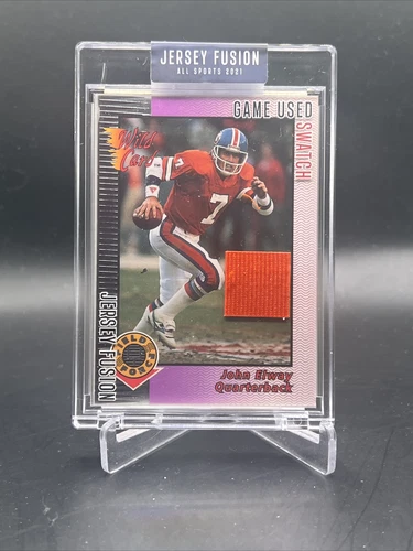 2021 Jersey Fusions John Elway Wild Card Broncos 1992 Game Used Patch JF-JE92