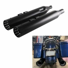 SHARKROAD Nice Sound 4.5" Slip On Mufflers For Harley Touring Exhaust 2017-UP