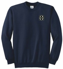 Sudadera AT&SF Santa Fe Negra Cuello Redondo Cruz [120]