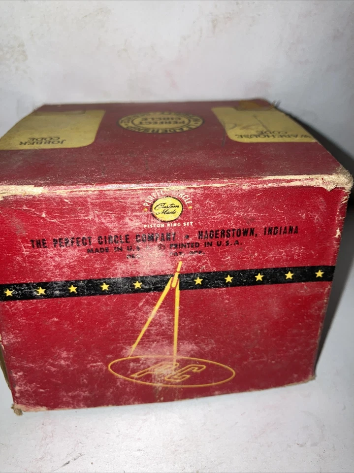 Juego de anillos de pistón Perfect Circle hechos a medida vintage NOS 8049 STD Ford 39-42 Foto 3 de 4