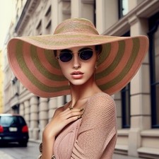 WIDE BRIM HAT - STRAW HAT: PAPER STRAW WIDE BRIM HAT - HT-ST1170